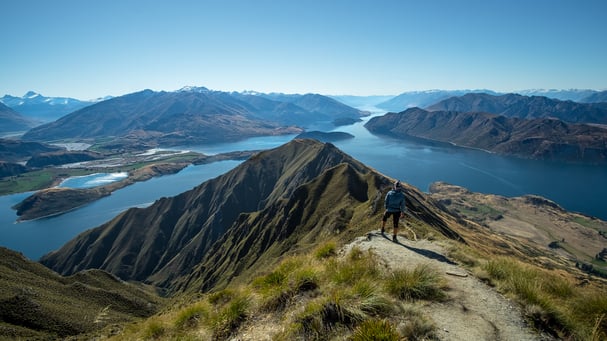 Nowa Zelandia, punkt widokowy Roys Peak